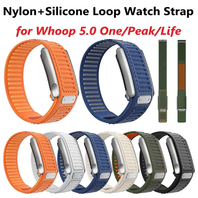 Sport Loop Velcro - Nylon Silicone Loop Watch Band For