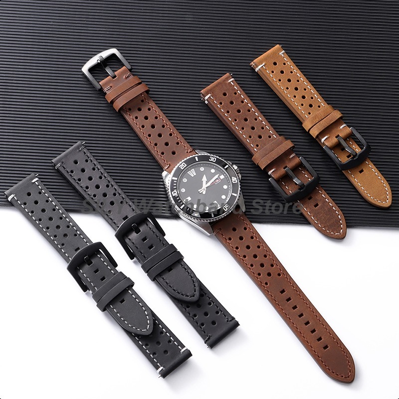 Nato Strap Nylon - for Seiko for Omega Cowhide Leather