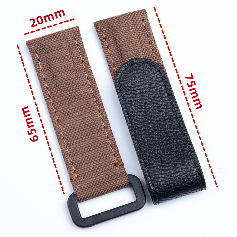 20mm Hook and Loop Fastener Ca - Canvas Strap Watch recension och pris