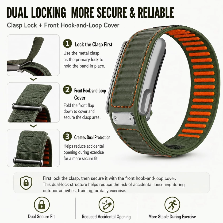 Nylon Silicone Loop Watch Band - Sport Loop Velcro recension och pris