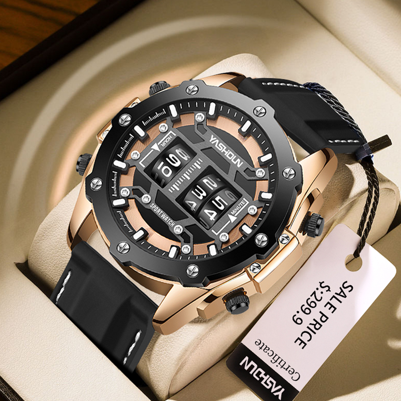 Creative Watche Digital Quartz - Leather Watch Band Men recension och pris