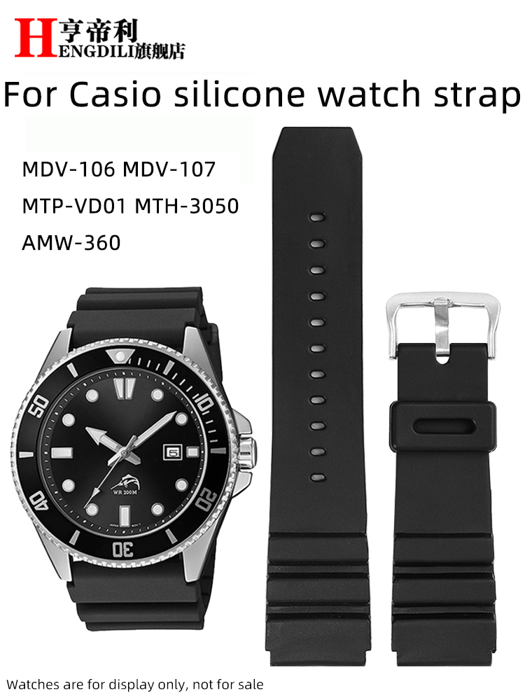 22mm Resin Watch Band For Casi - Rubber Strap Diver recension och pris