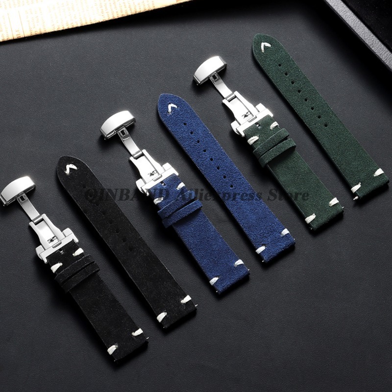 18mm 20mm 22mm Quick Release S - Suede Strap Watch recension och pris