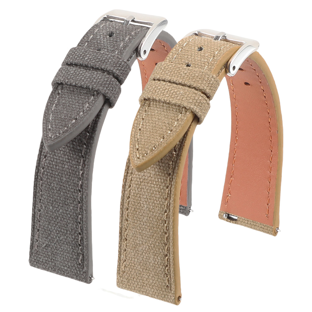 Handcrafted Slim Watch Strap 1 - Canvas Strap Watch recension och pris