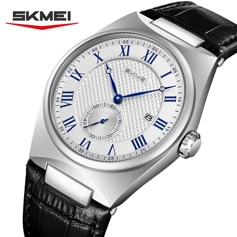 SKMEI 9390 Elegant Men's Quart - Leather Watch Band Men recension och pris